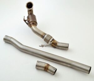 Friedrich Motorsport 76mm Downpipe mit Sport-Kat. für VW Golf VII R ab Bj. 2013