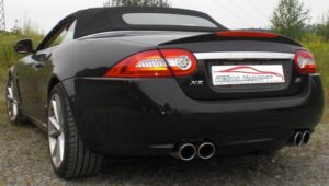 Friedrich Motorsport 70mm Duplex Sportauspuff für Jaguar XKR Cabrio ab Bj. 2008